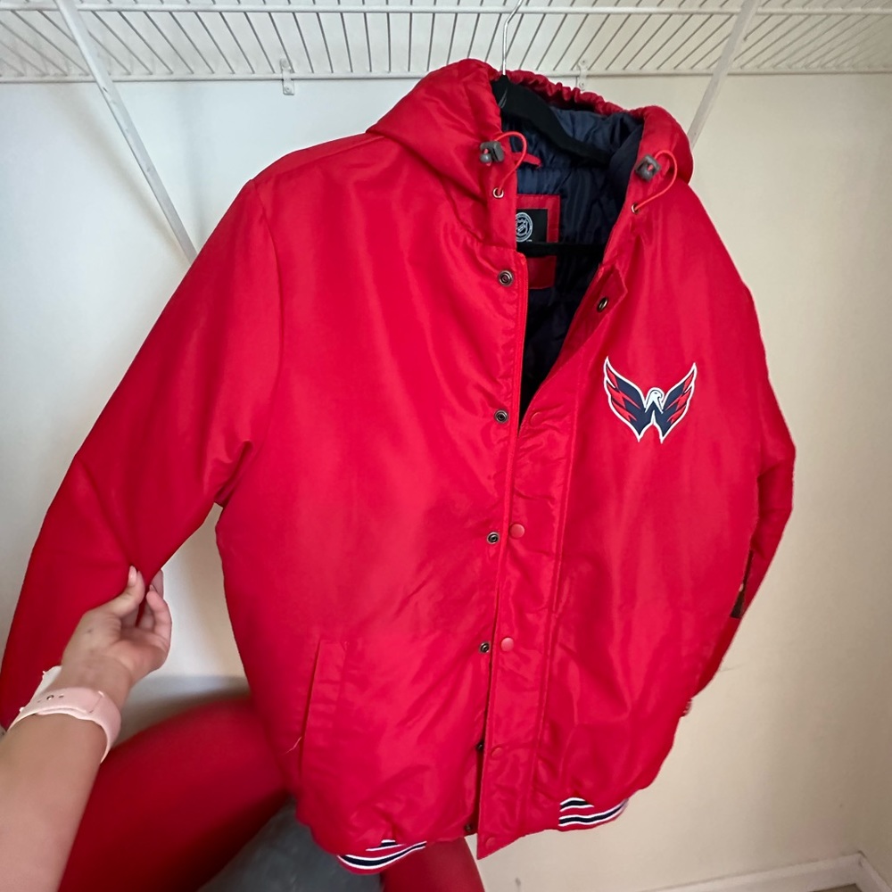 NHL Washington Capitals Hooded Jacket Red Men’s